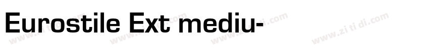 Eurostile Ext mediu字体转换